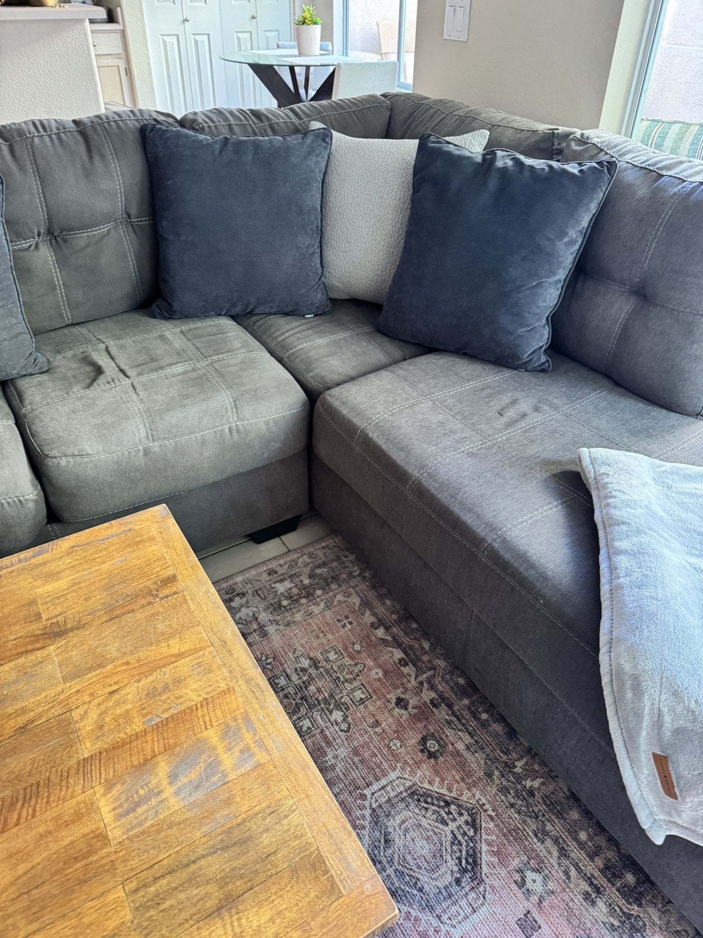 Big Grey Comfy Couch