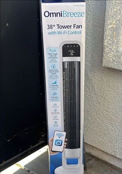 OmniBreeze Tower Fan with Internal Oscillation and Wi-Fi (38-inch)