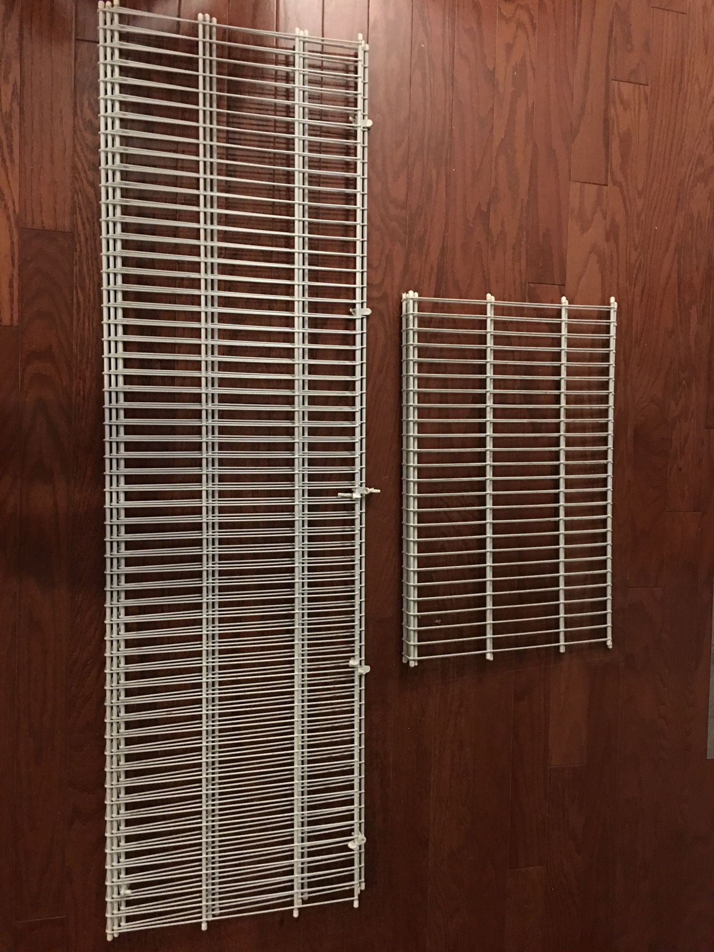 ClosetMaid wire closet shelves. 2 -25” and 3 -56”. No brackets.