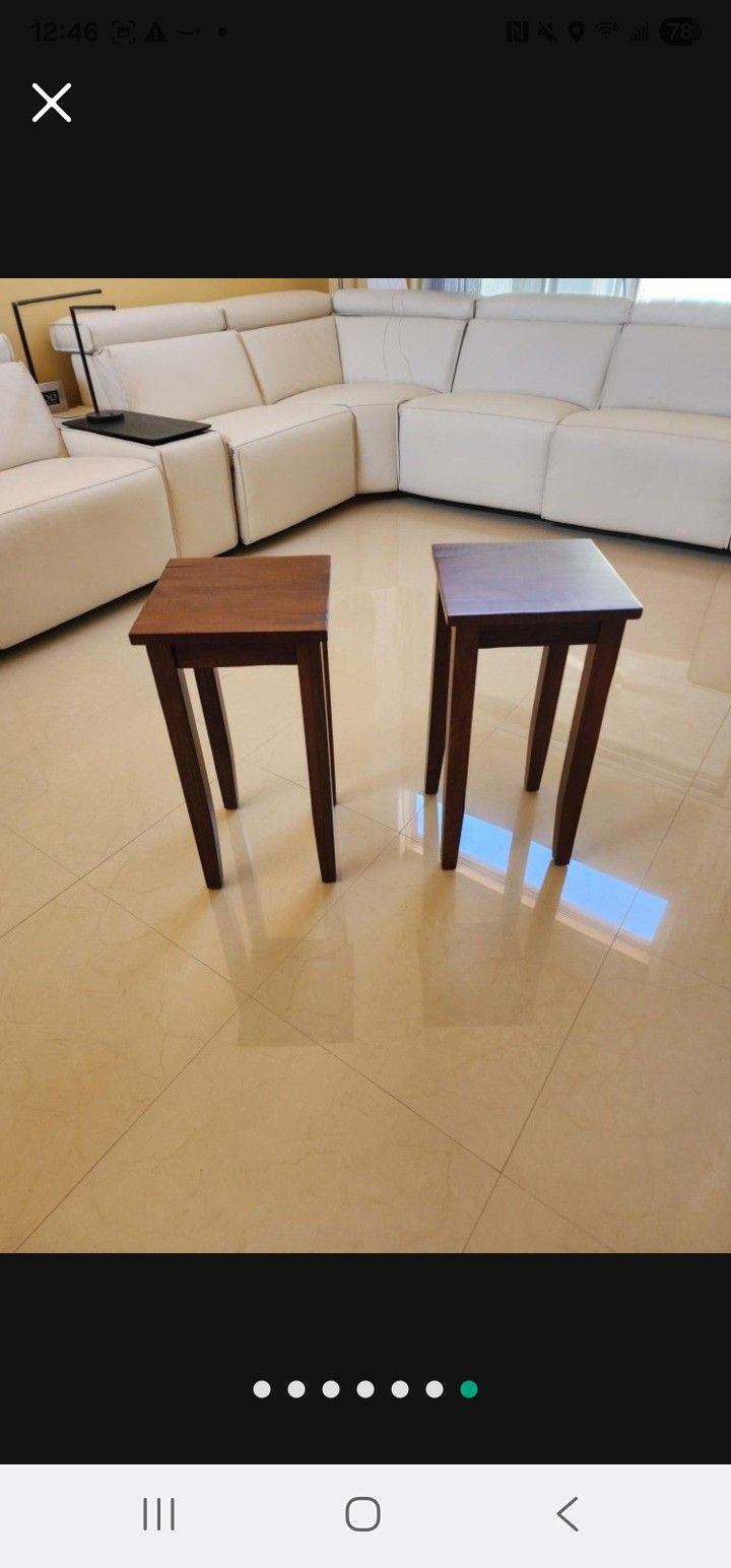 End Tables Solid Wood 2set Like New