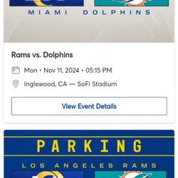 Rams Vrs. Dolphins 