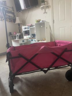 Pink Pull Along Wagon