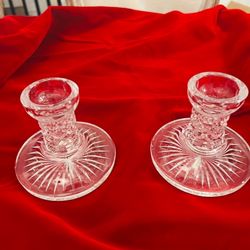 WATERFORD CRYSTAL Candle Holders (pair)
