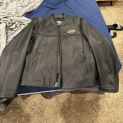 Harley Davidson Leather Motorcycle Jacket - Medium