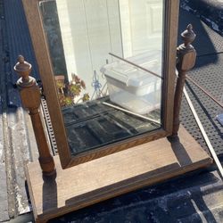 ANTIQUE VINTAGE DRESSER MIRROR 