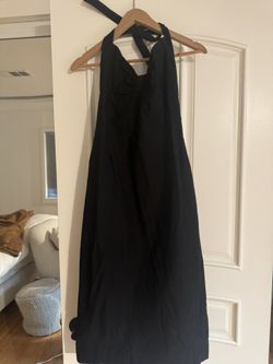 Black Pinup Halter Top Dress