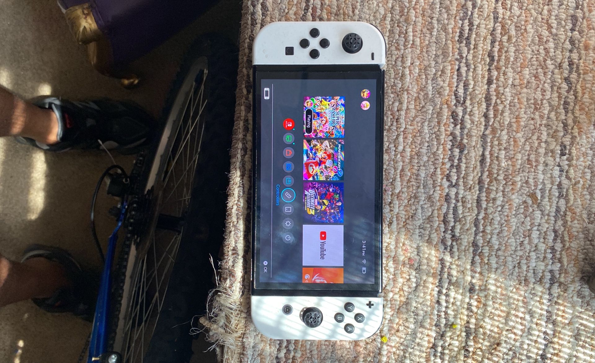 Nintendo Switch With Smash Bros Mario Kart Marvel Ultimate Alliance 3