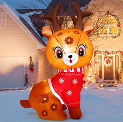 NEW Christmas 5FT Baby Deer Airblown Inflatable
