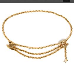 Authentic CHANEL Gold plated Belt