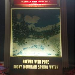Ultra Rare Coors Brewing Company Changing Seasons Motion Light Sign 
