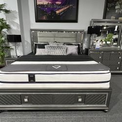 4 Pc King Bedroom Set 