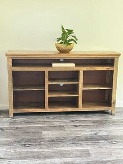 $350 Beautiful Wood beauty  Solid Wood Console / Stand - Rustic Modern Storage