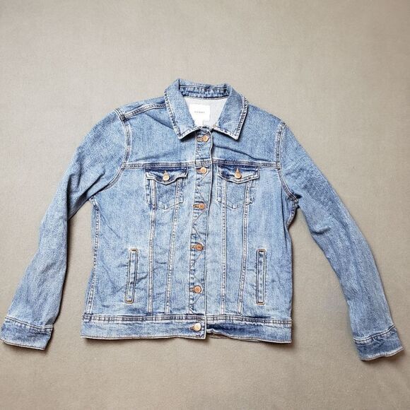Women's Jean Jacket Size L Old Navy Denim Jacket