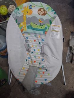 Baby Bouncer Seat with Jungle Animal Print