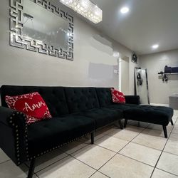Black L Couch 