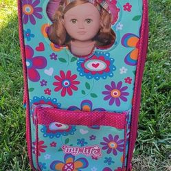 My Life suitcase and Pink shoes