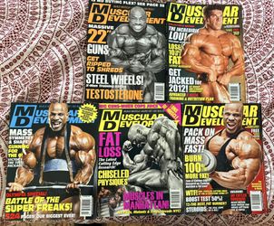 Muscular development Magazine Lot Of 5