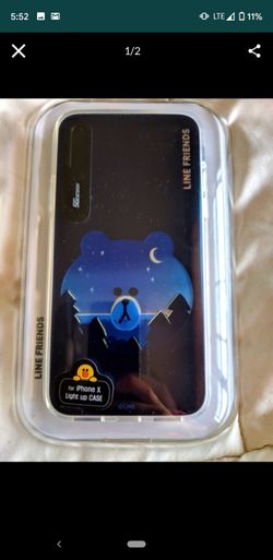 iPhone X Light Up Case From Japan - Line Up Friends