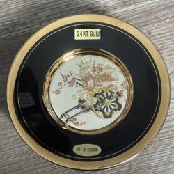 24K Gold Trimmed Plates