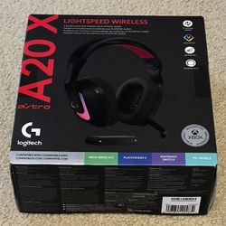 ASTRO A20 X LIGHTSPEED Wireless Gaming Headset with PLAYSYNC AUDIO and LIGHTSYNC RGB