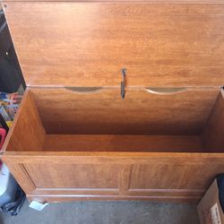 Wooden storage chest