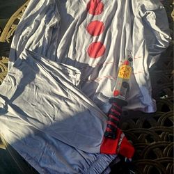 Large Adult  Clown Halloween Costume