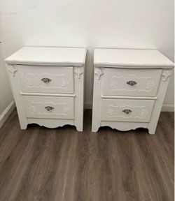 White nightstands