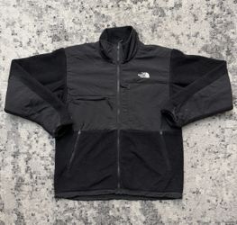 The North Face Mens Full Zip Polartec Denali Fleece Jacket Black Size large