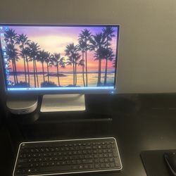 Full HP Desktop Set ~ Full HD LED LCD Monitor, Mini PC Intel, Wireless Keyboard and Mouse