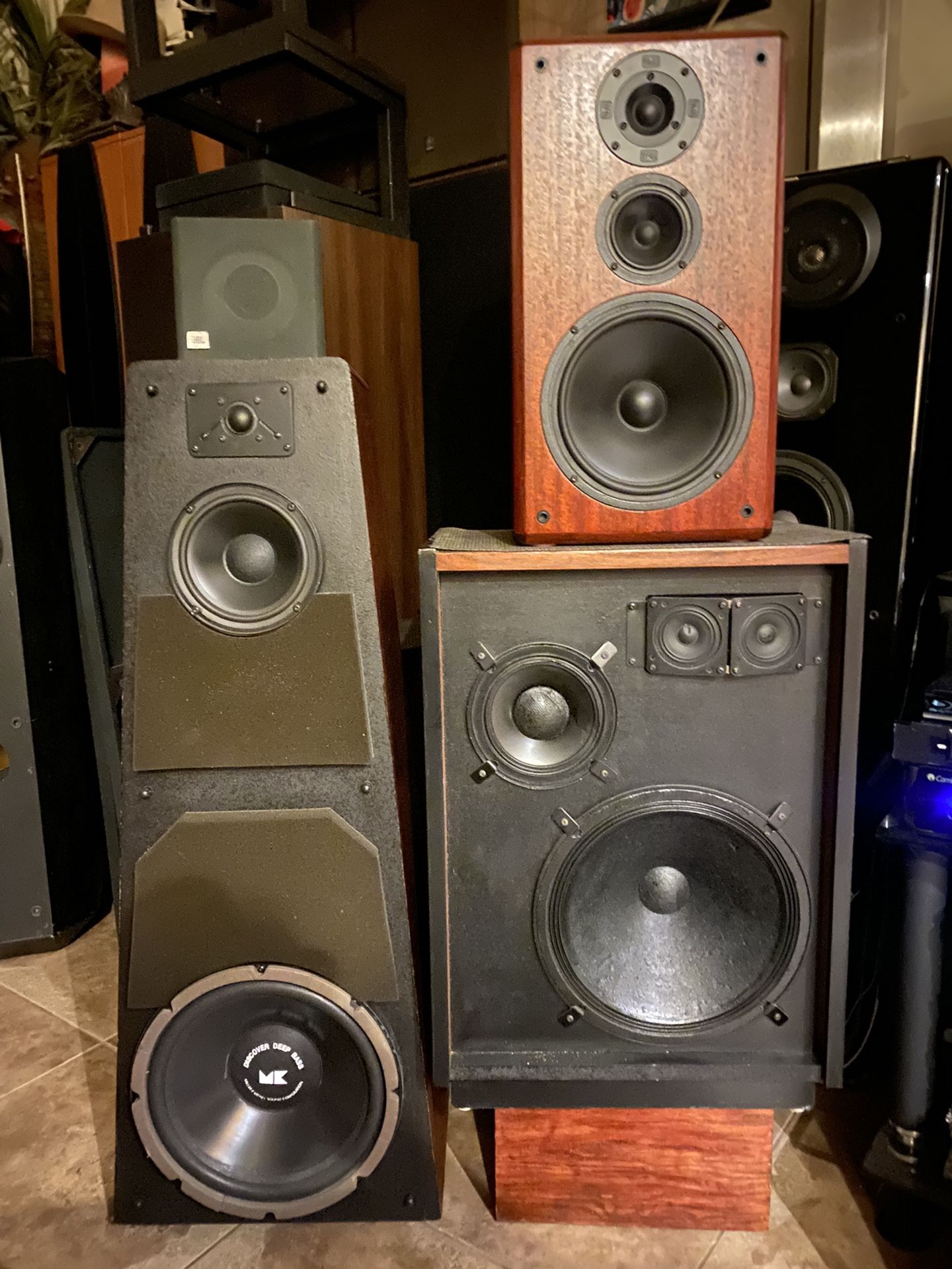 Large Speaker liquidation sale everything must go call for prices for