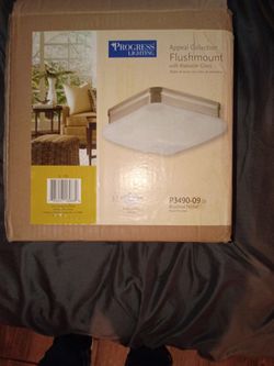 Flush Mount Glass Light Fixture