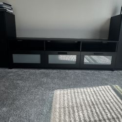 IKEA Brimnes Console Table and Storage Cabinets