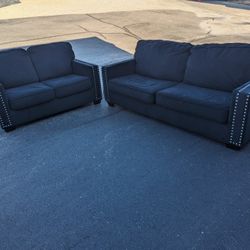Modern Black 2pc Sitting set 