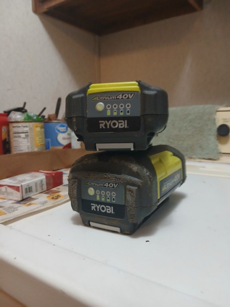 Ryobi Lithium 40v Batteries