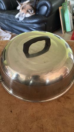 Stainless Steel Dome Food Cover. Also called wok cover.
