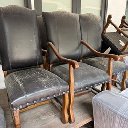 Wooden dining room chairs