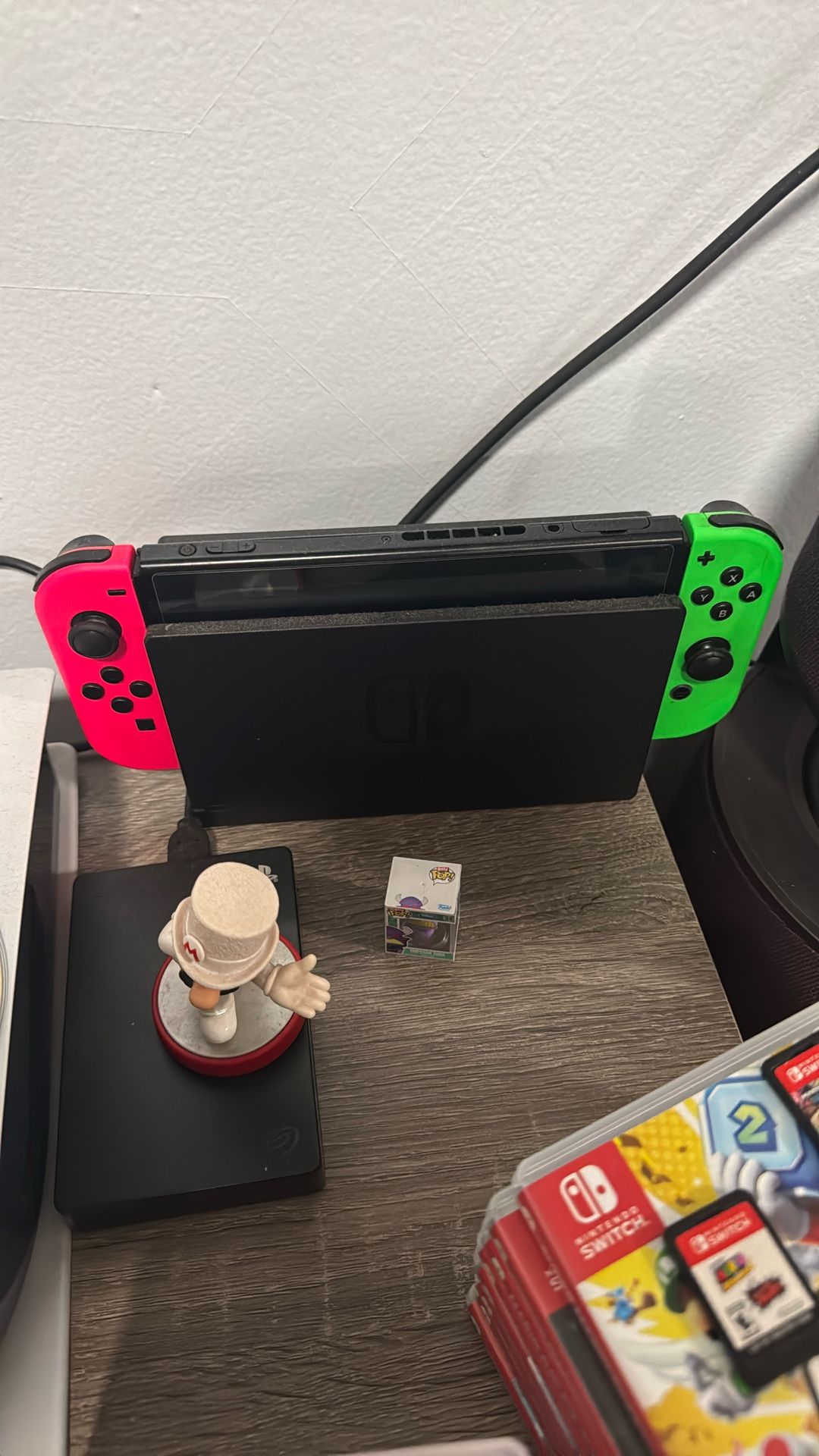 Nintendo Switch With Two Controllers And 23 Games