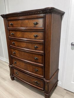 Brown wood drawers