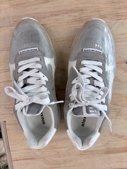 Alexander Wang Gray Suede Sneakers