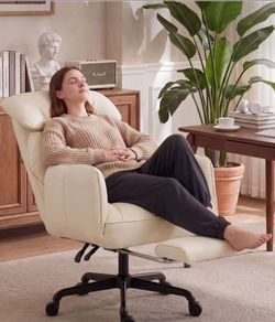 New ‼️Big & Tall Office Chair w/Swivel Leather Criss Cross Chair