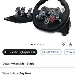 logitech g29 steering wheel for ps5 ps4 pc