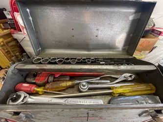 Craftsman box and assorted tools