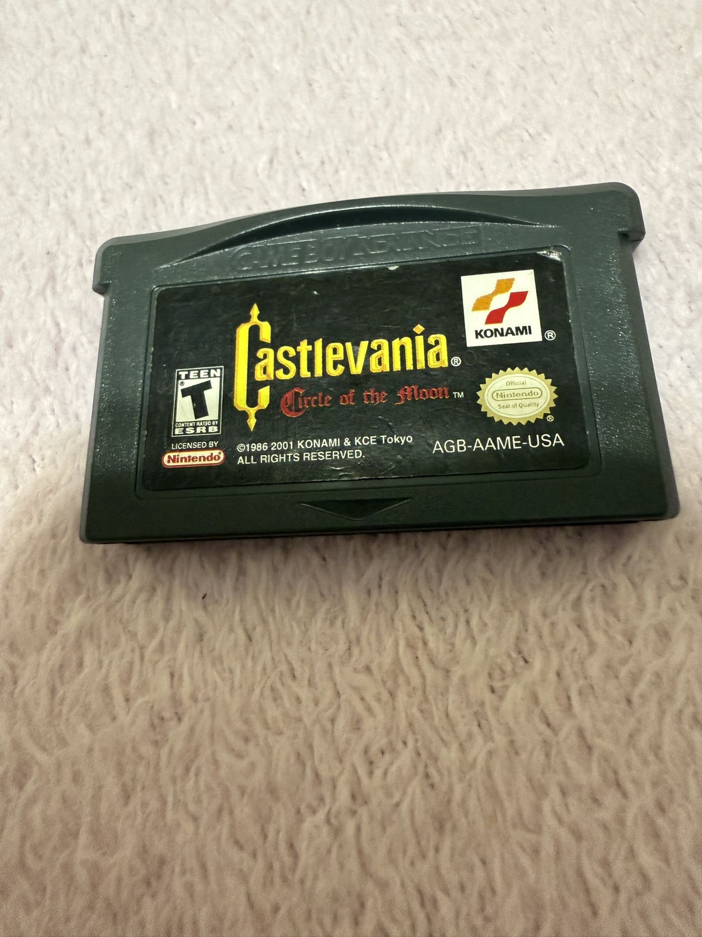 Castlevania: Circle of the Moon (Game Boy Advance, 2001) GBA AUTHENTIC TESTED!