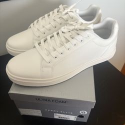 Perry Ellis All White Sneaker Brand New Size 12