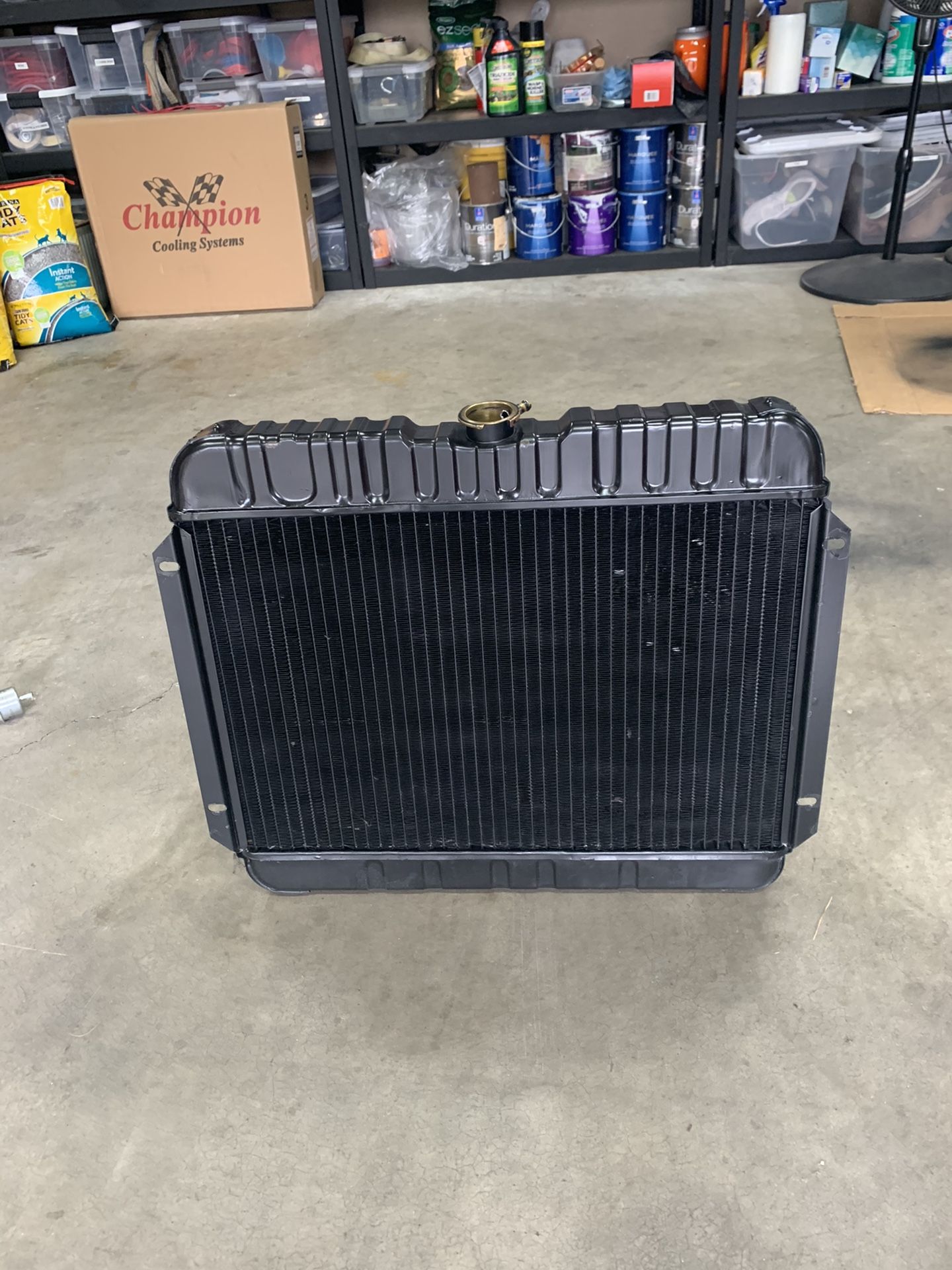 Chevy nova radiator + miscellaneous parts