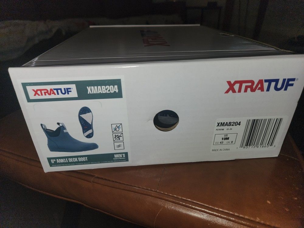 XtraTuf Xmab204 6" Ankle Deck Boot 10 Men NEW