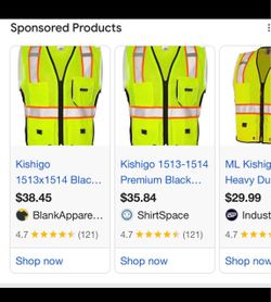 Kishigo Black Series Hi-Vis Safety Vest