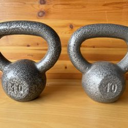 2 Ten Pound Kettle Bells