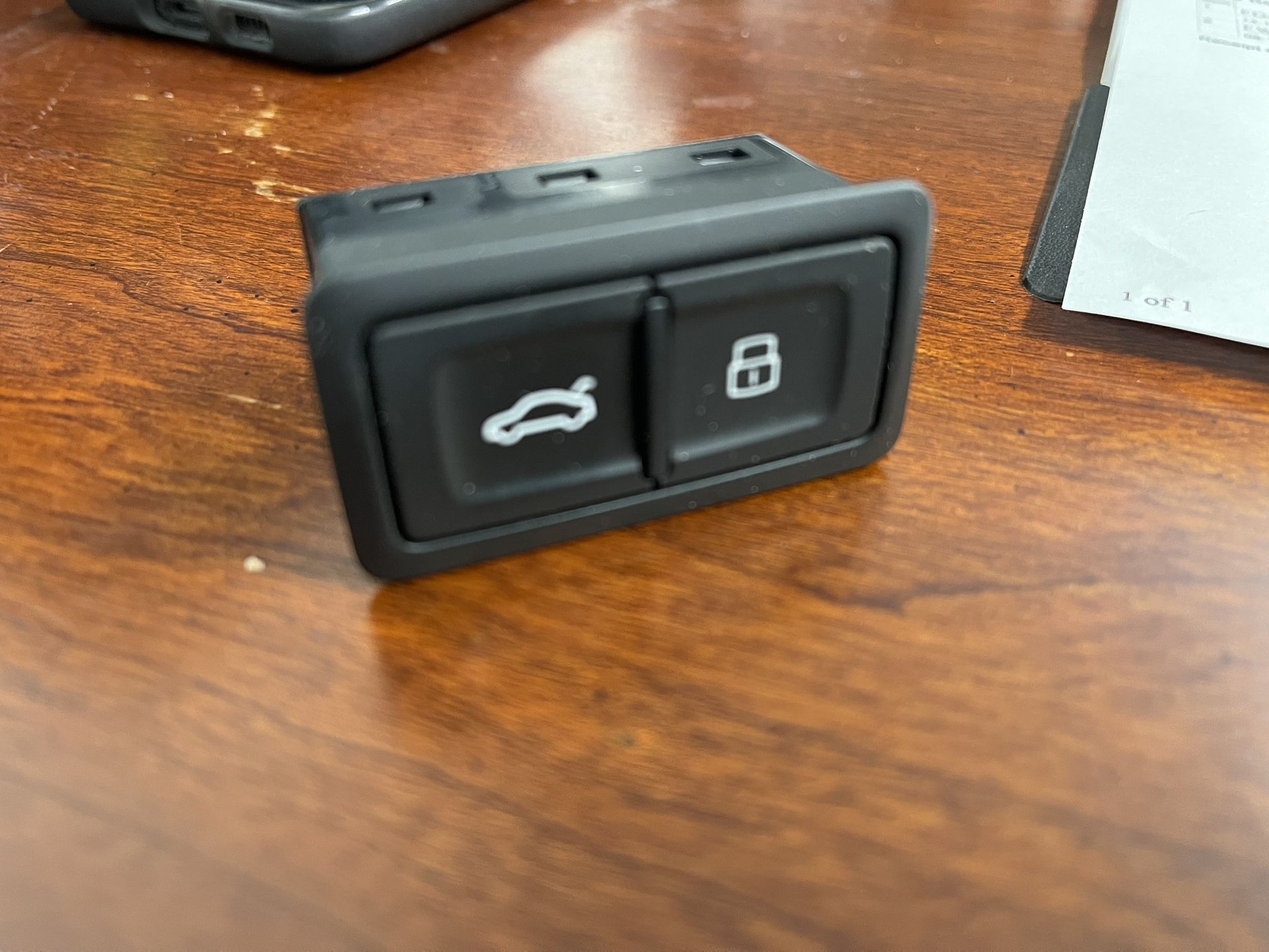 Audi Tailgate Button