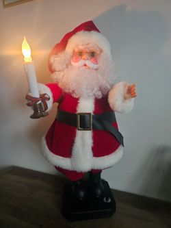 $35.00 - Christmas Animated/Musical/Lighted Santa Claus in Like New Condition! Electrical + More!!